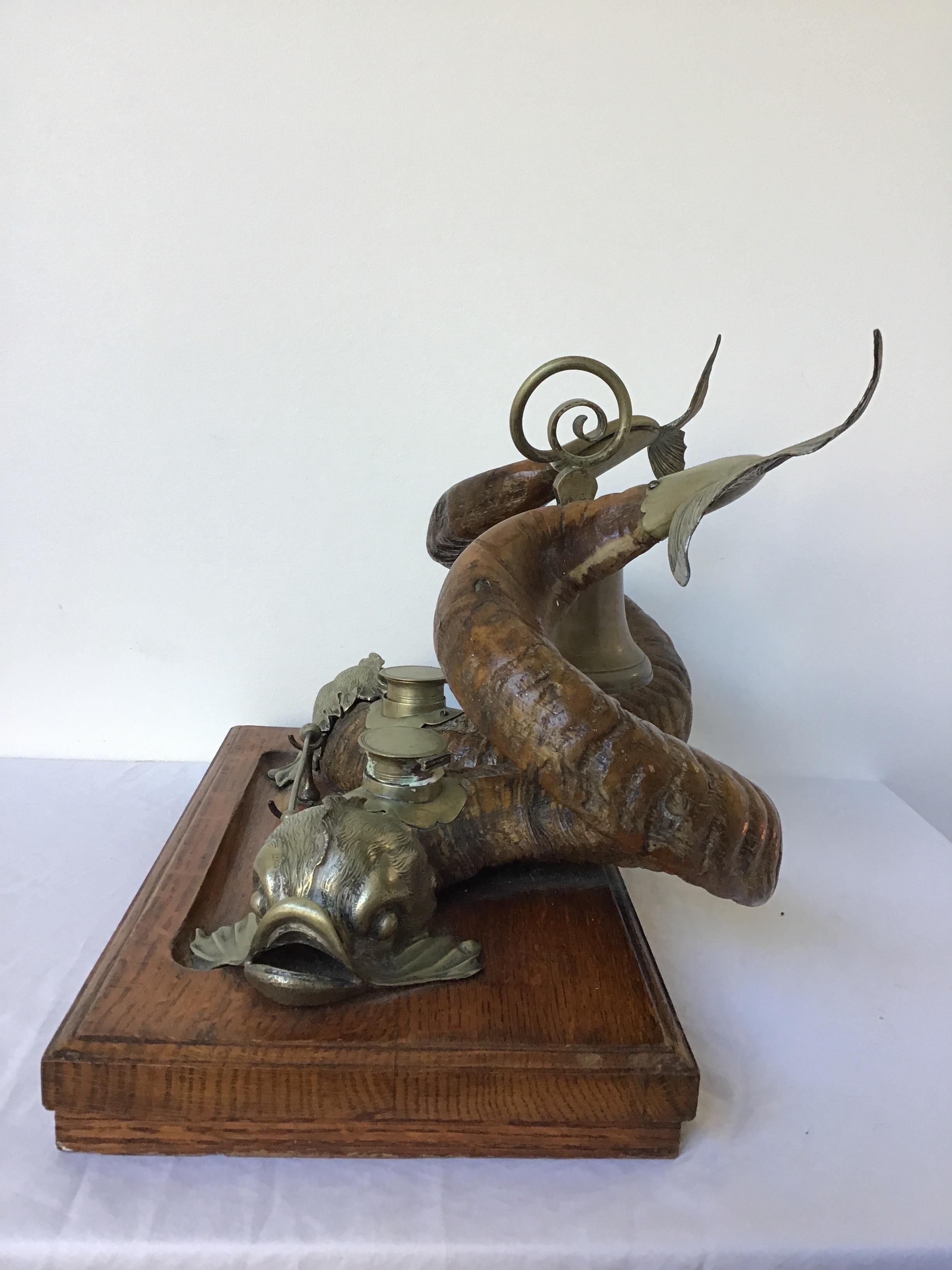 dolphin with horn