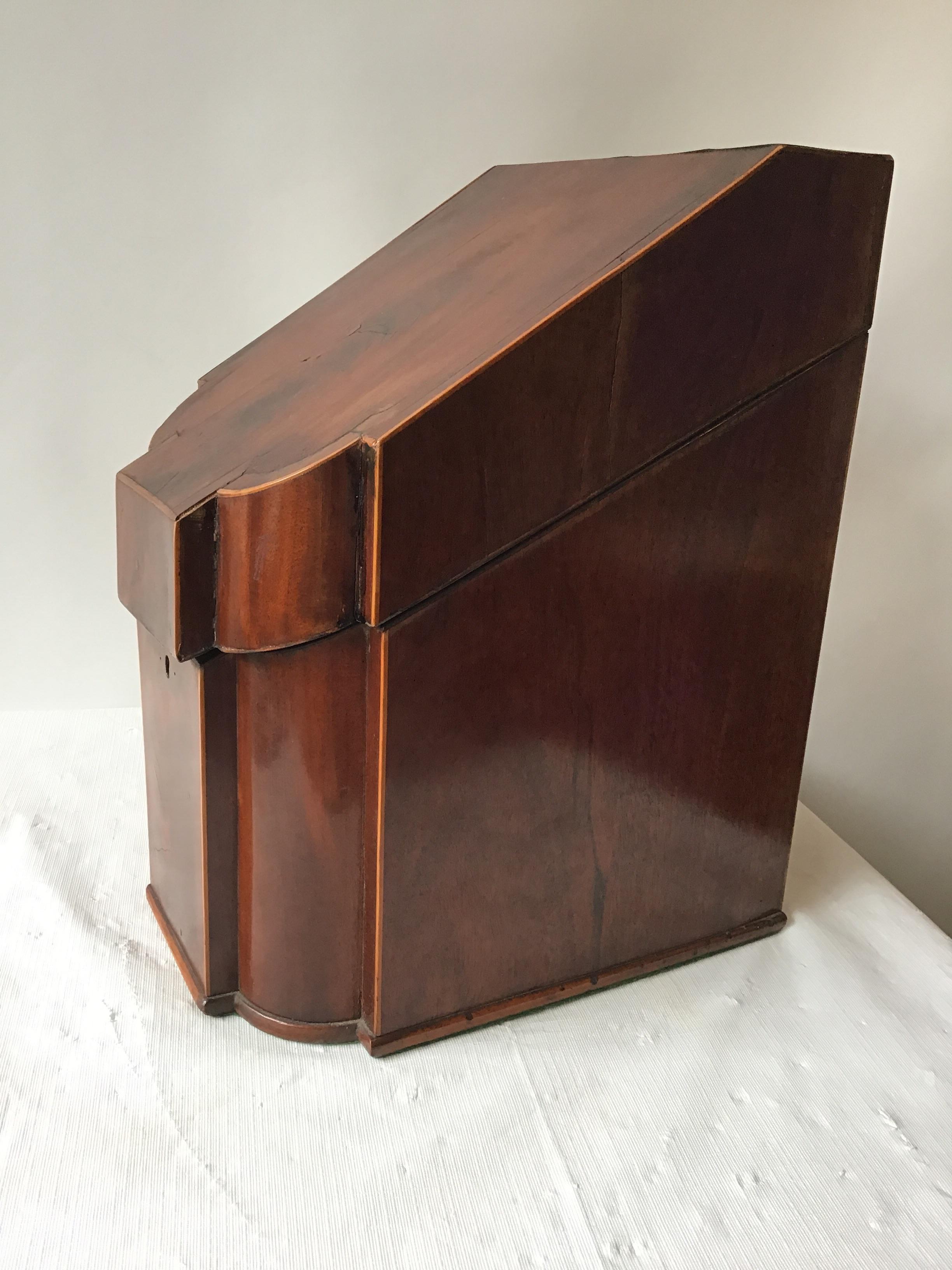Mahogany 1880s English Stationary Box