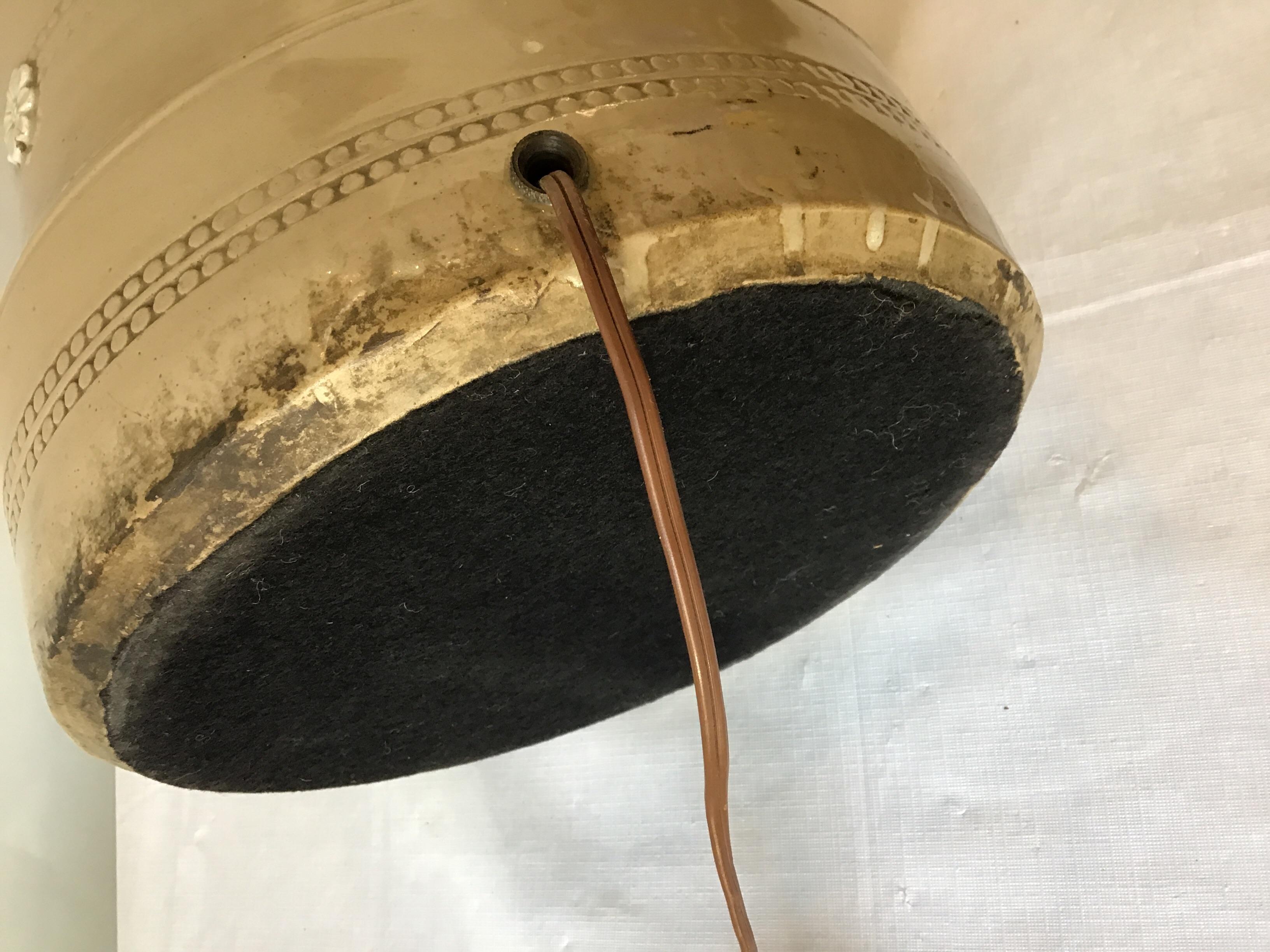 1880s English Stoneware Water Filter Lamp 4