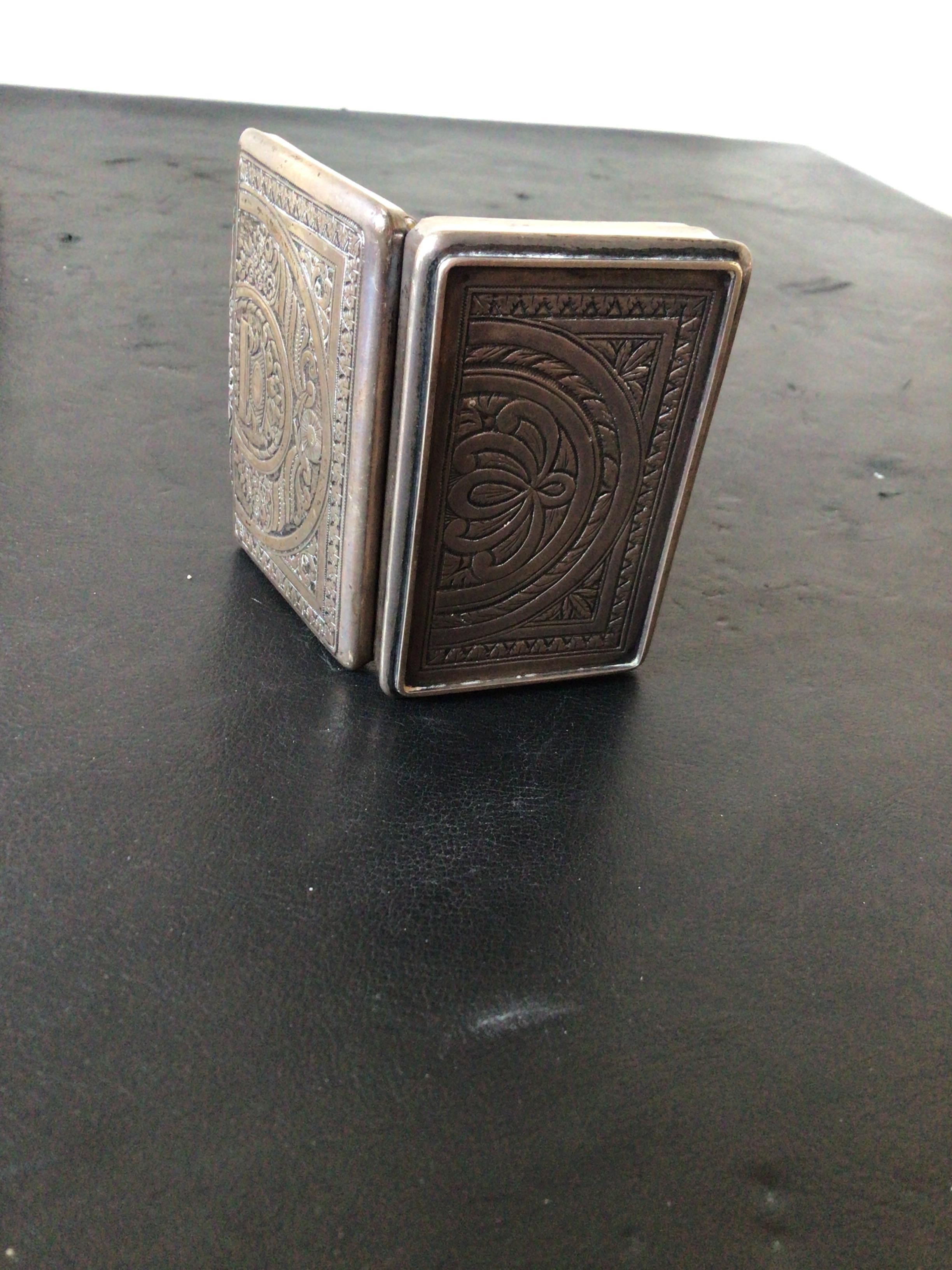 1880s, European Sterling Silver Box For Sale 5