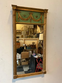 1880s Federal Gilt Wood Swag Mirror