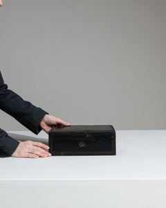 1880s French Black Laquered Box