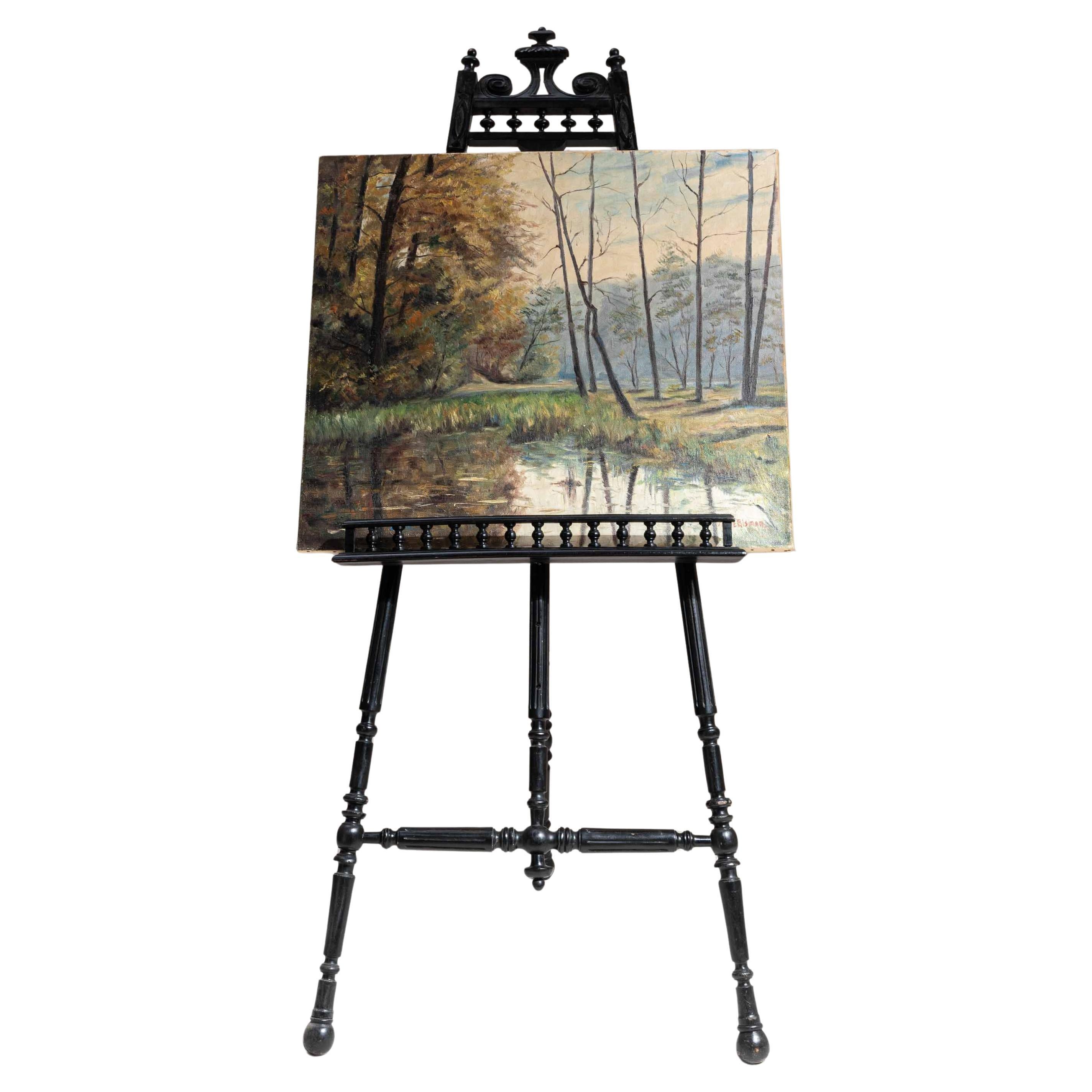 Cavalletto francese nero Napoleone III del 1880 in vendita