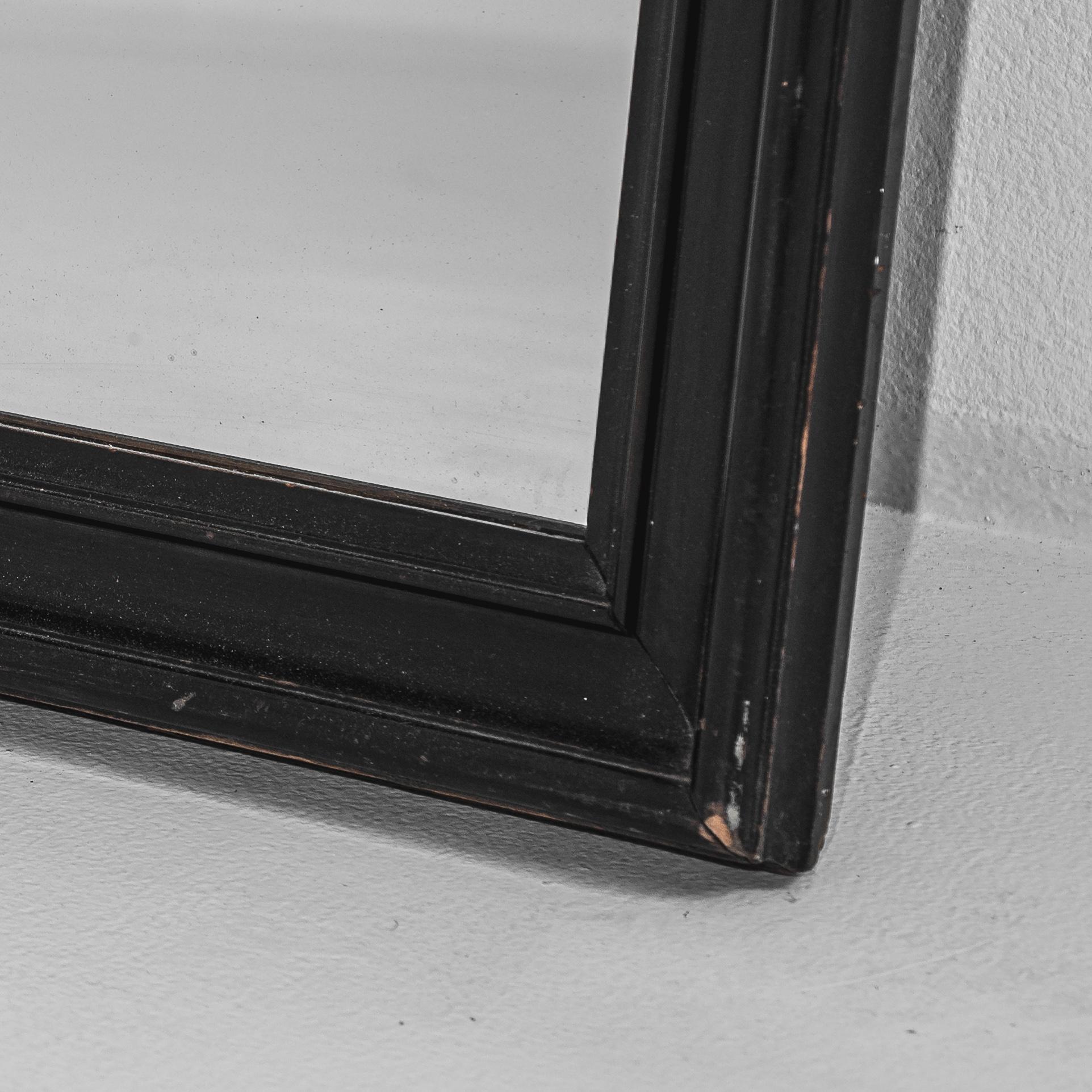 1880s French Black Patinated Mirror 4