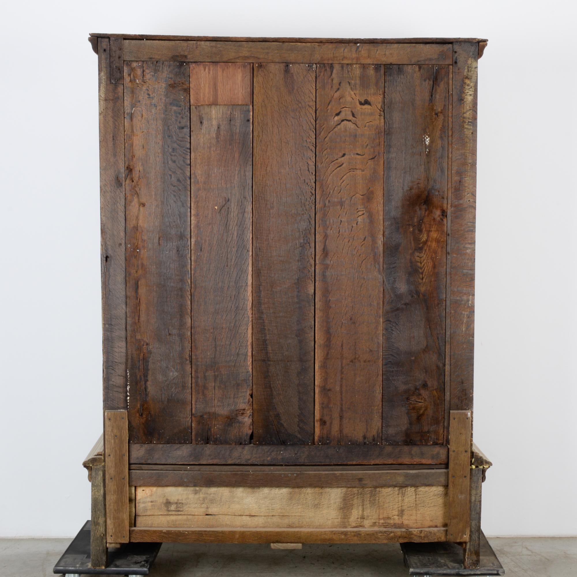 1880s French Bleached Oak Armoire 8
