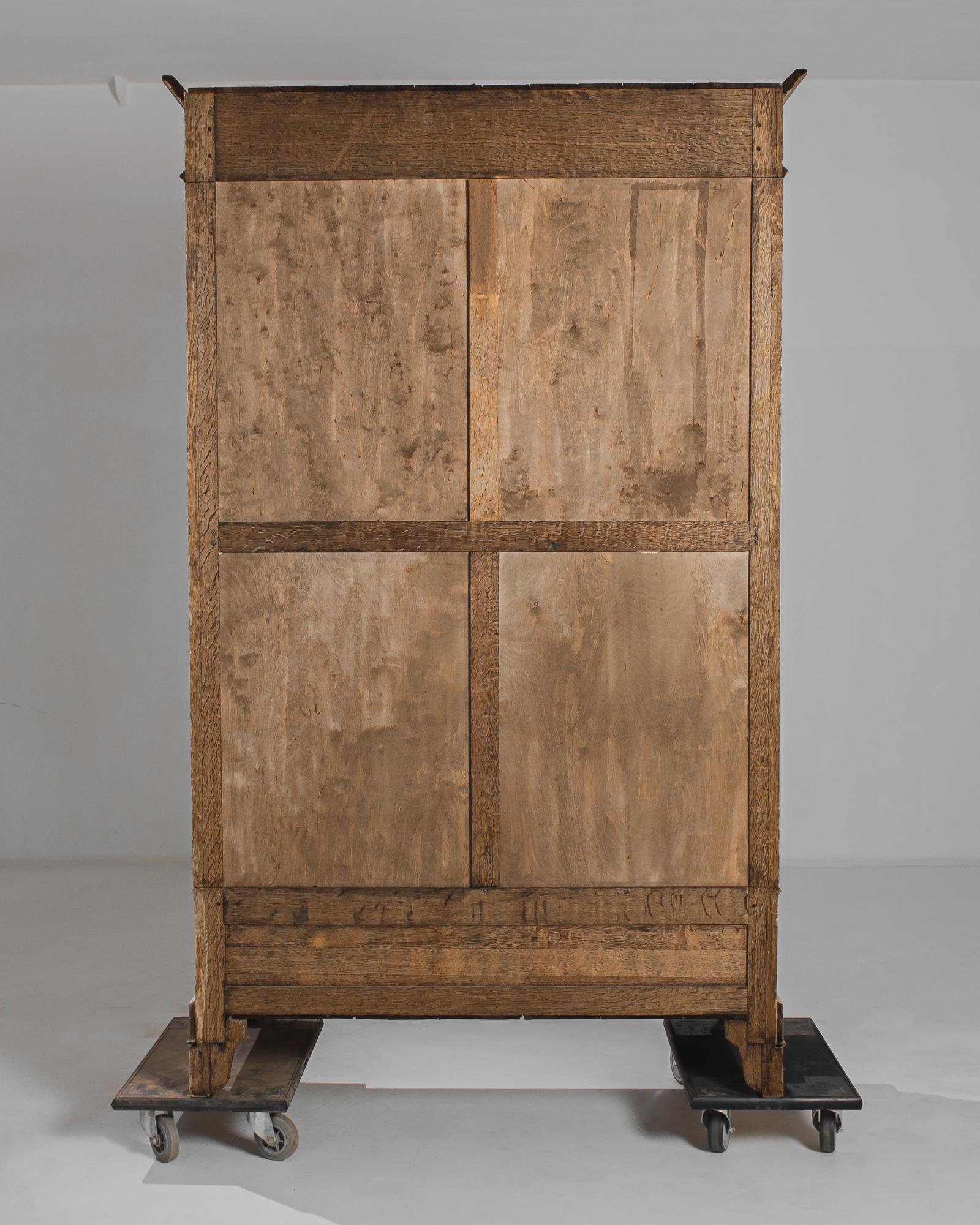 1880s French Bleached Oak Armoire 3
