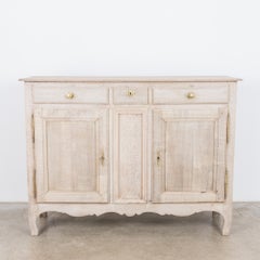 1880s French Bleached Oak Buffet