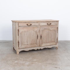 1880s French Bleached Oak Buffet