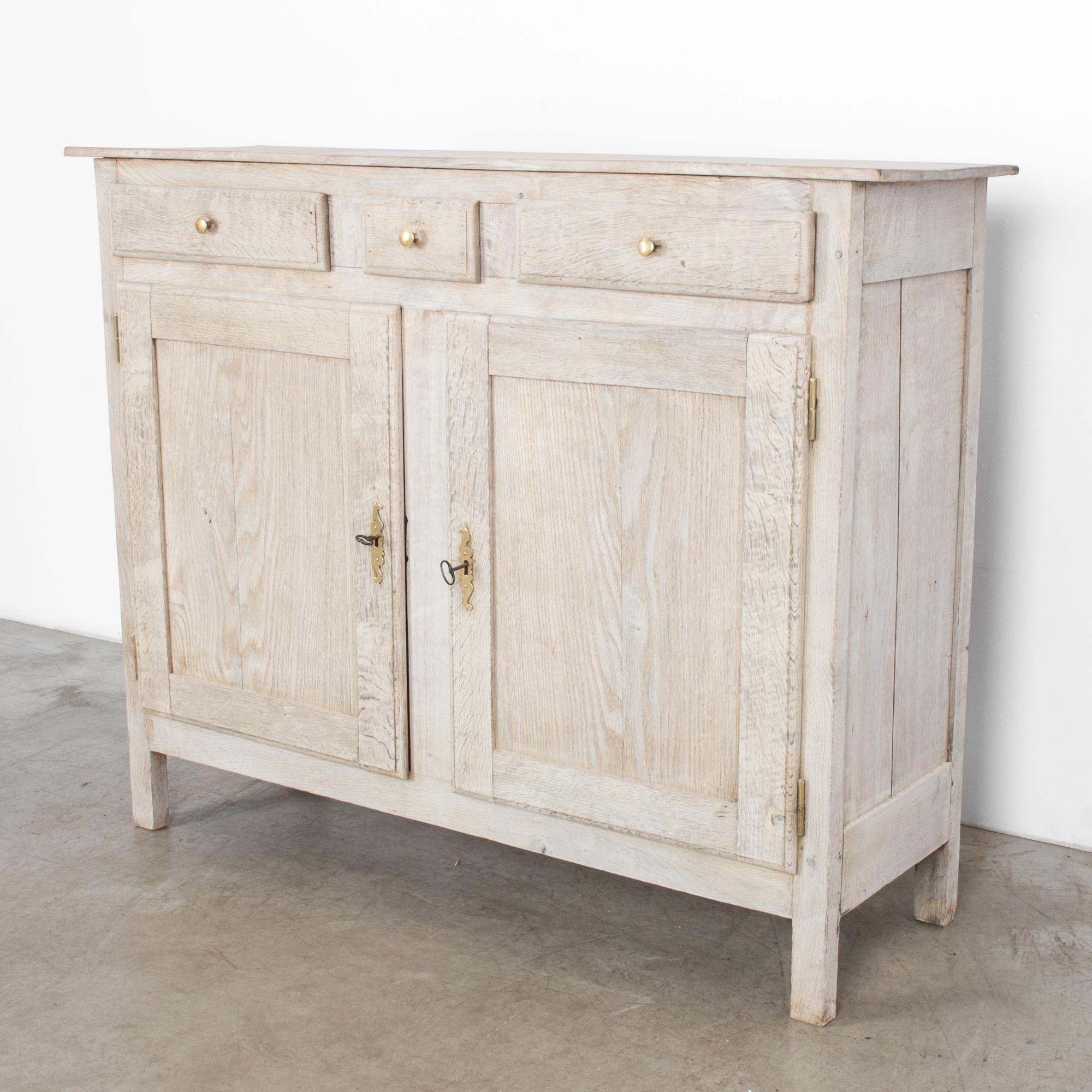 1880s French Bleached Oak Buffet 3