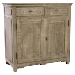 1880s French Bleached Oak Buffet