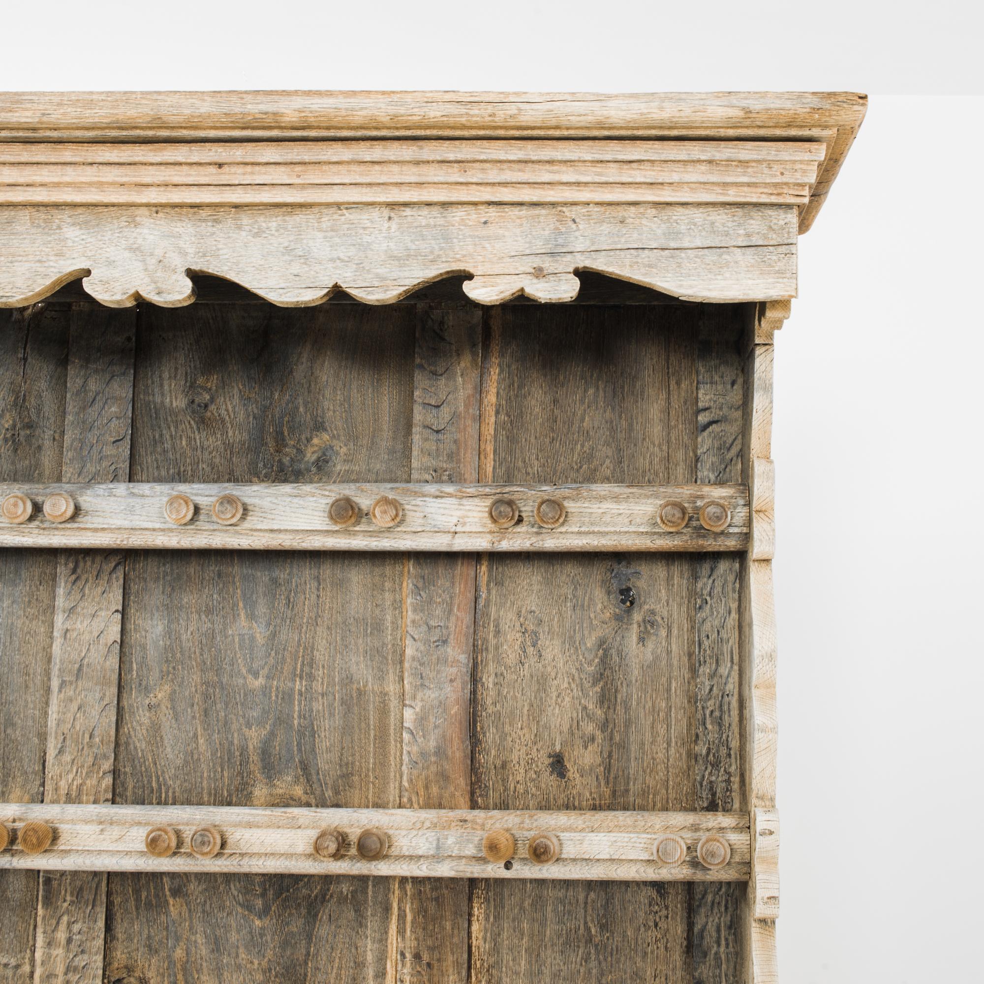 1880s French Bleached Oak Dresser 1