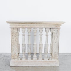 1880s French Bleached Oak Radiator Cover