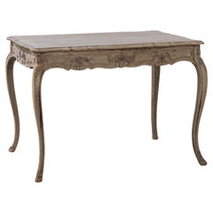 1880s French Bleached Oak Table