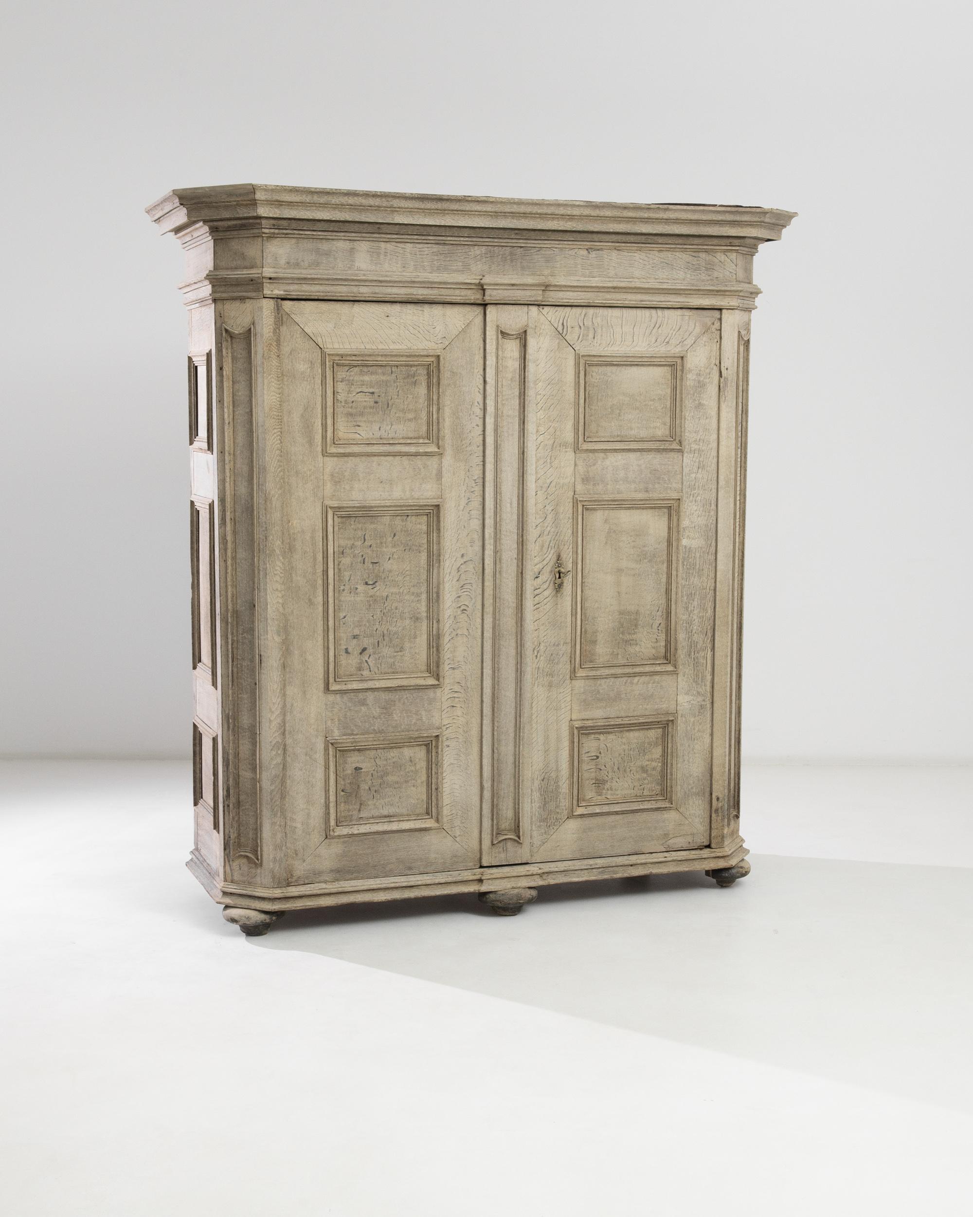 1880s, French Bleached Oak Wardrobe 5