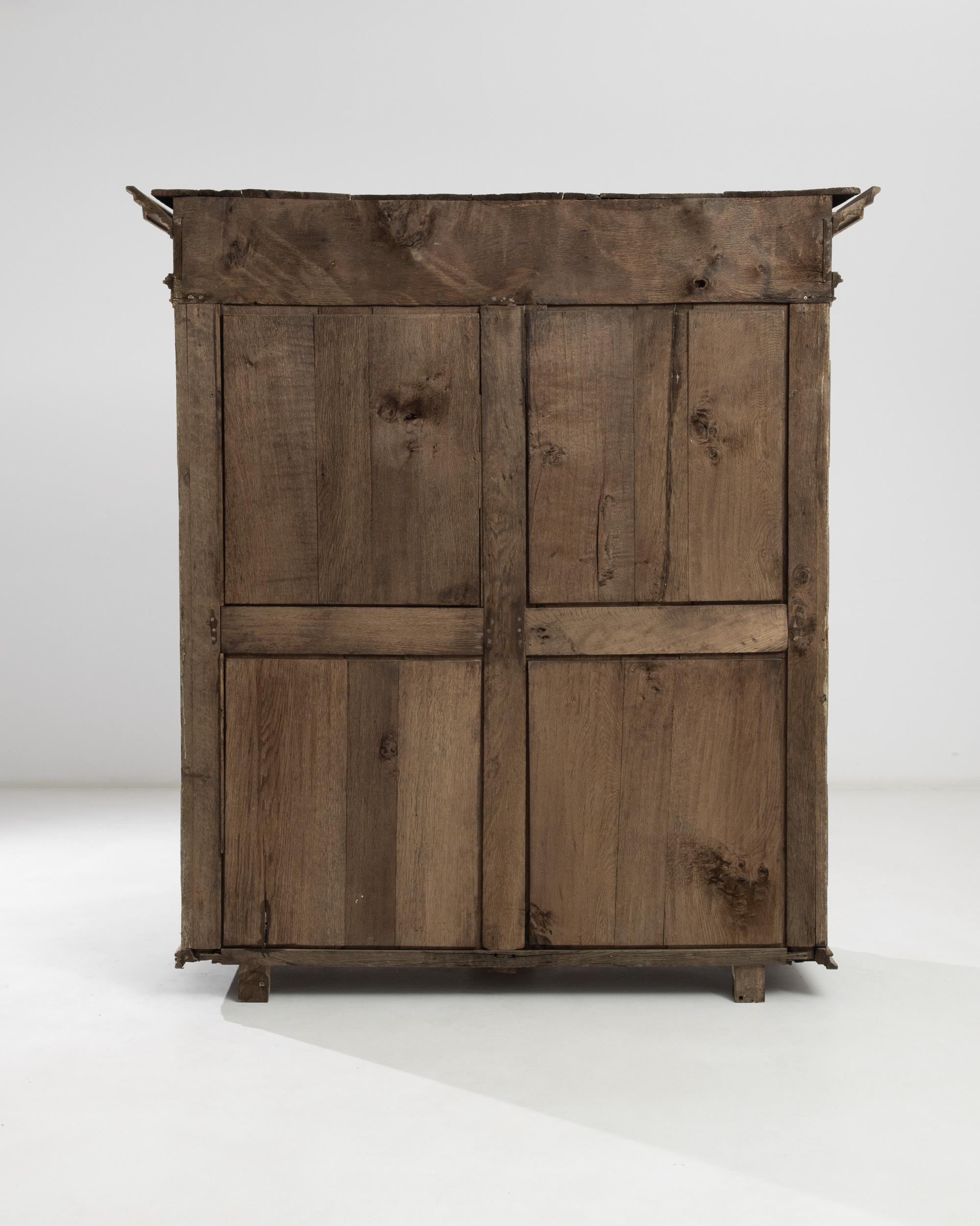 1880s, French Bleached Oak Wardrobe 3