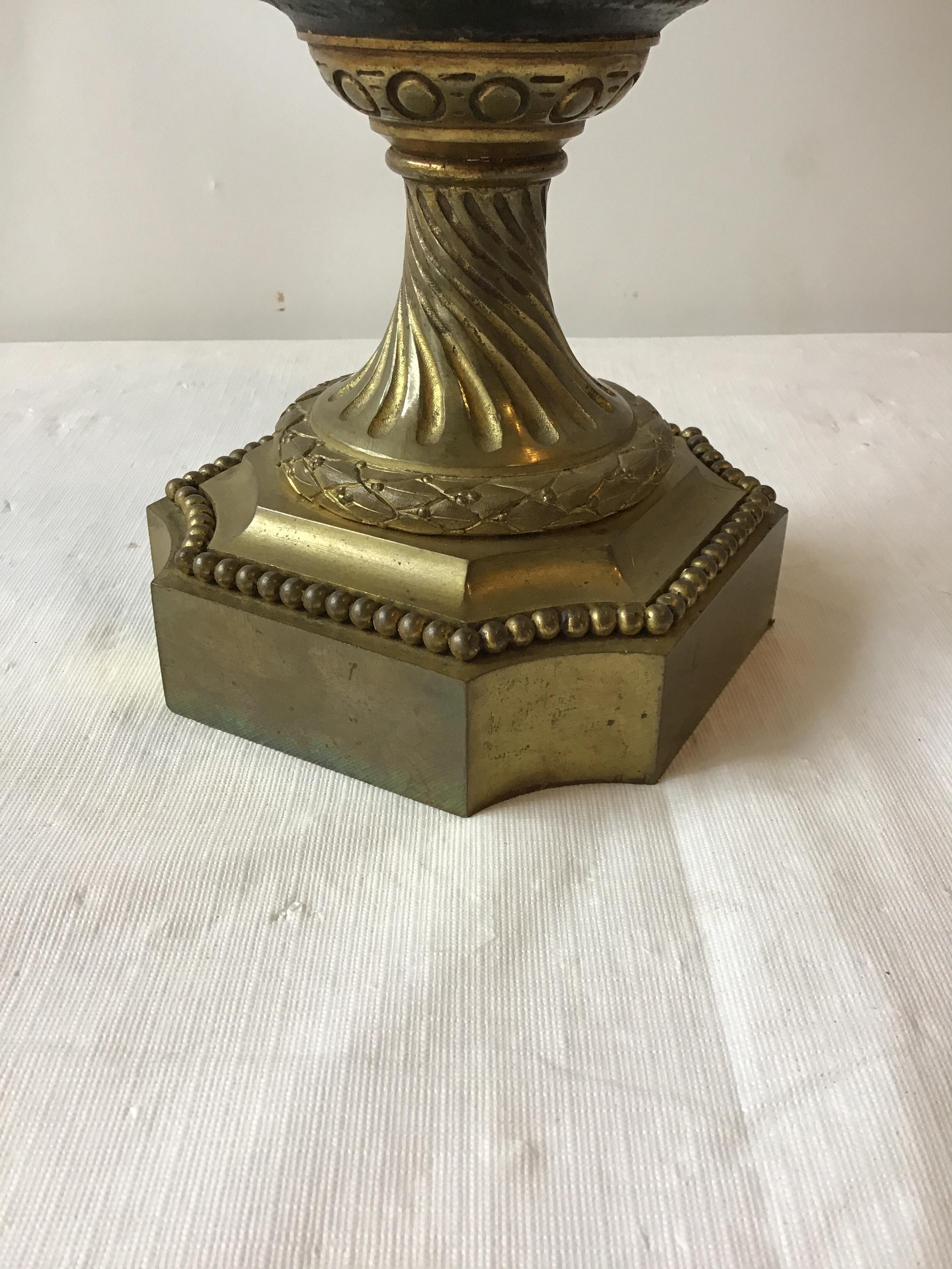 1880s French Bronze Classical Urn For Sale 8