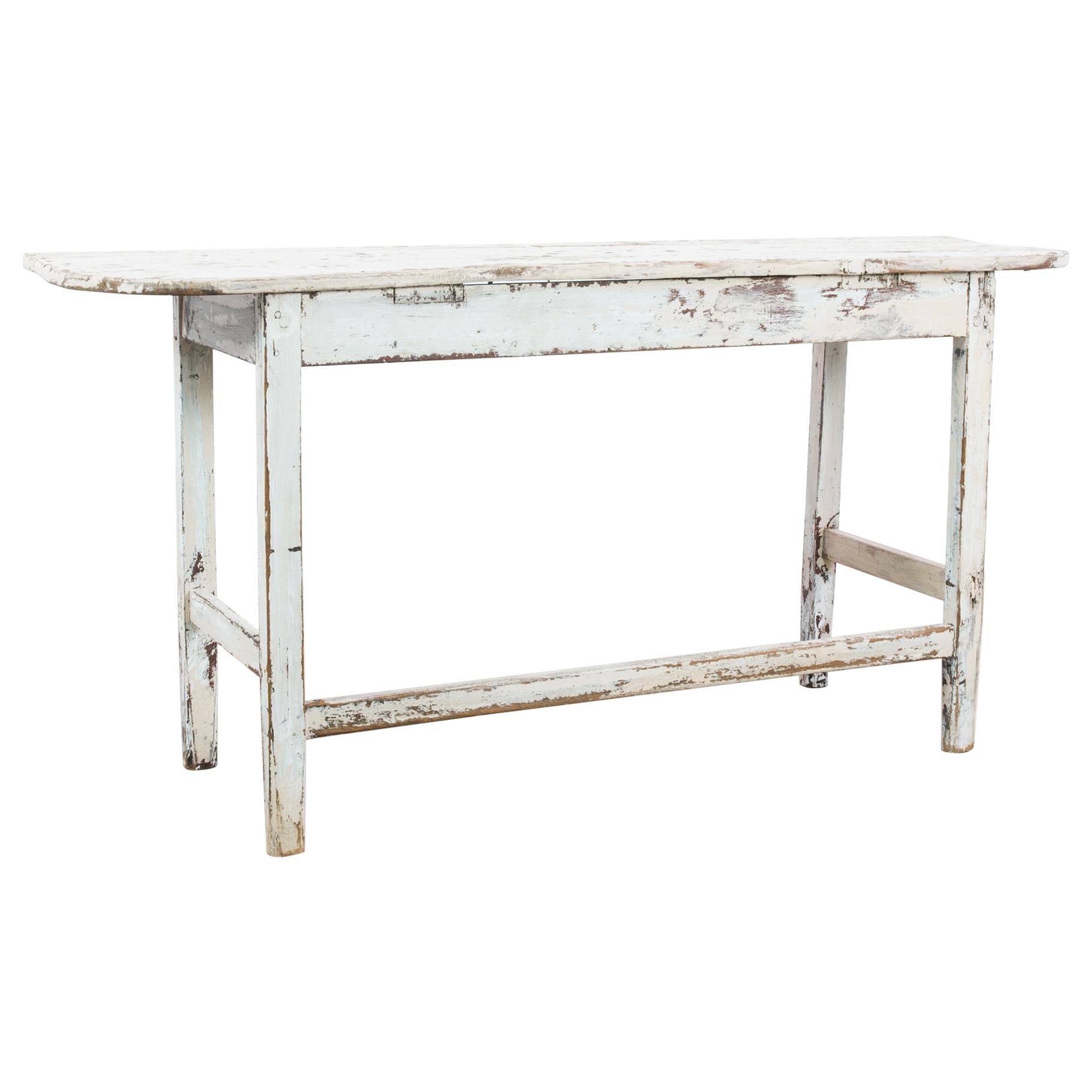 1880s French Country Patinated Console Table
