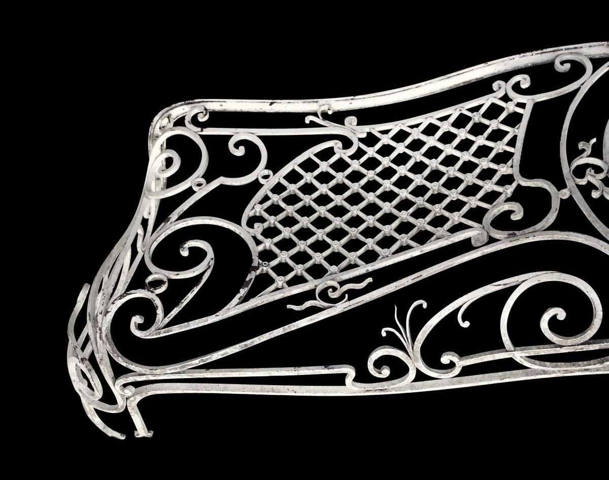 1880s Antique Handwrought Iron Balcony Front Done in a French Bombay Style (Spätes 19. Jahrhundert)