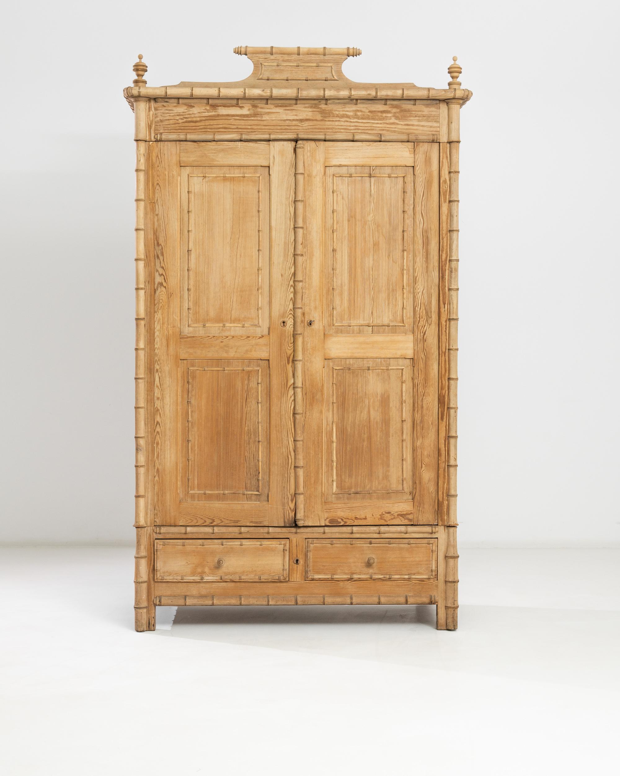 1880s French Faux Bamboo Armoire 2