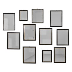 1880s French Gilded Mirrors, Set of Eleven