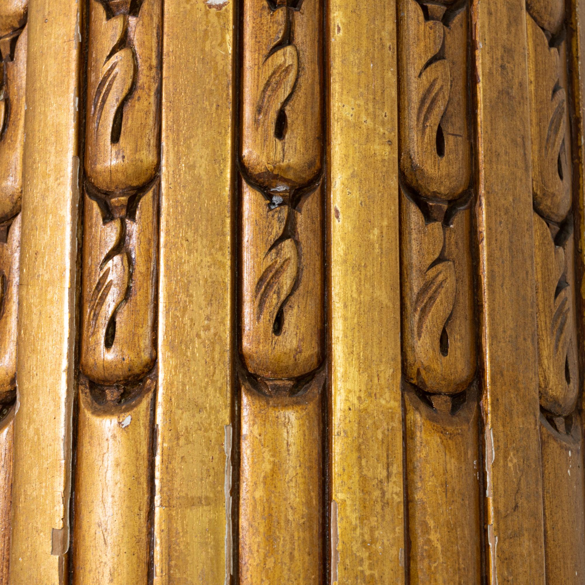 Neoclassical Revival 1880s French Gilded Wooden Columns, a Pair