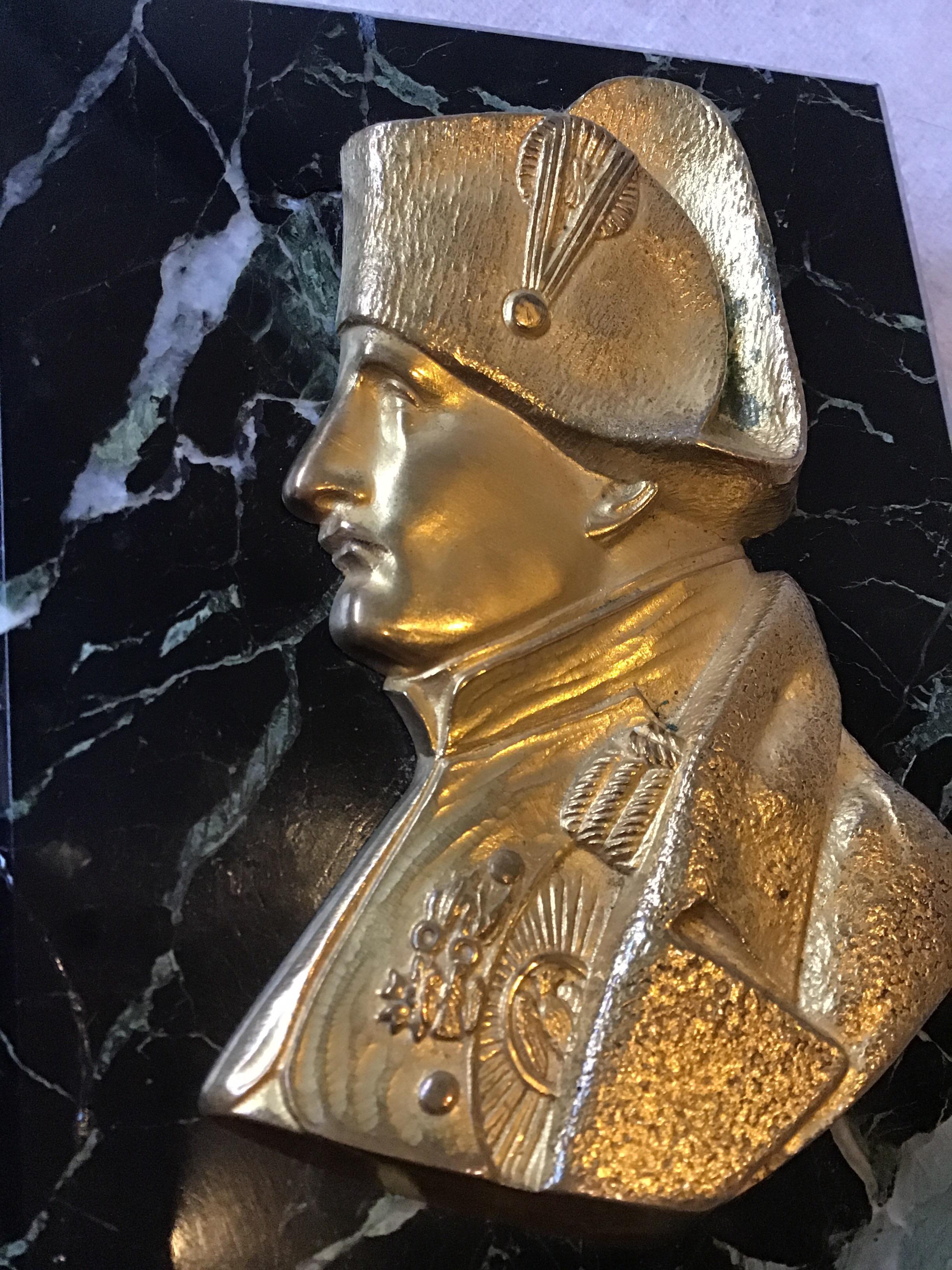 1880s French Gilt Bronze Napoleon Paperweight 6