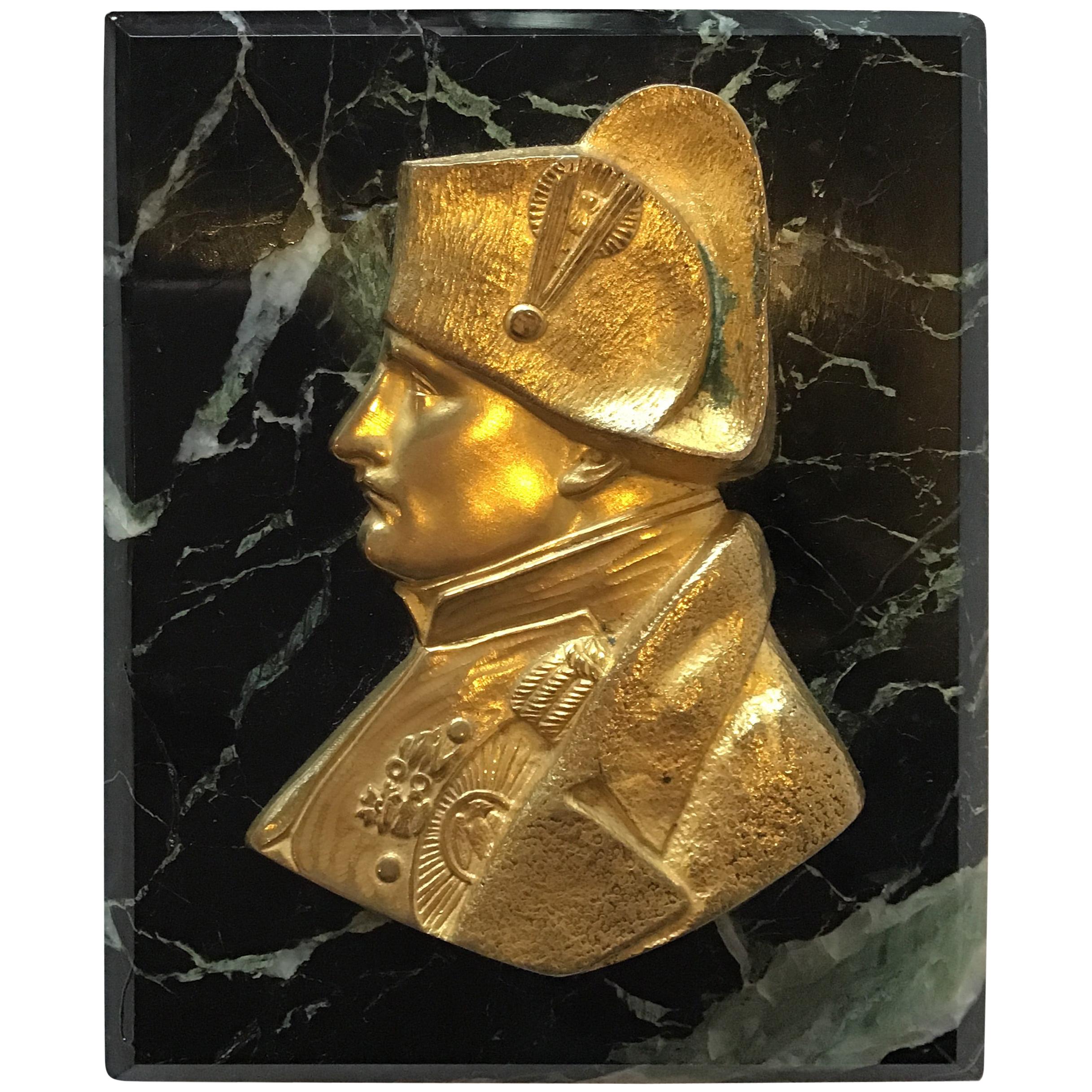 1880s French Gilt Bronze Napoleon Paperweight