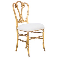 Antique 1880s French Gilt Chair