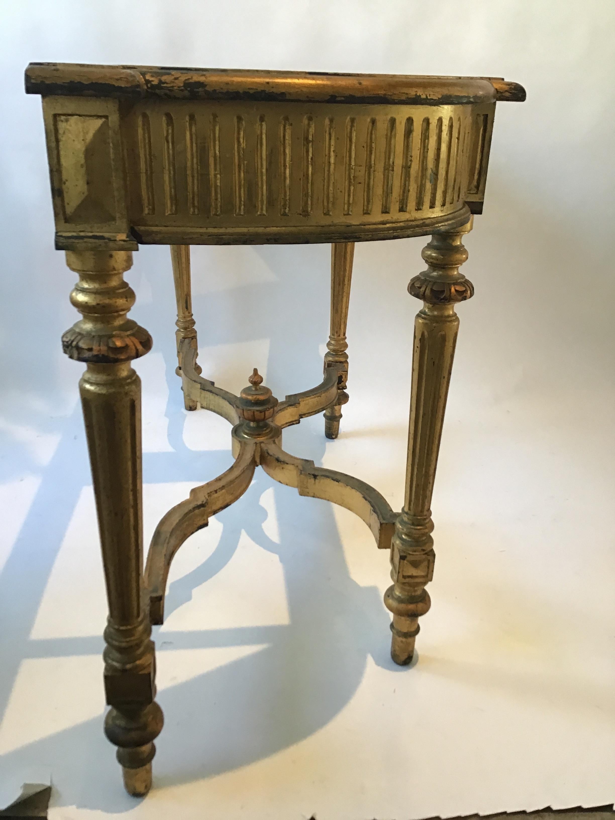 1880s French Gilt Wood Console For Sale 3