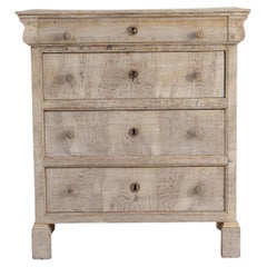 1880s French Gustavian Oak Chest of Drawers