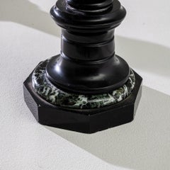 1880s French Marble Candle Holders, Set of 2