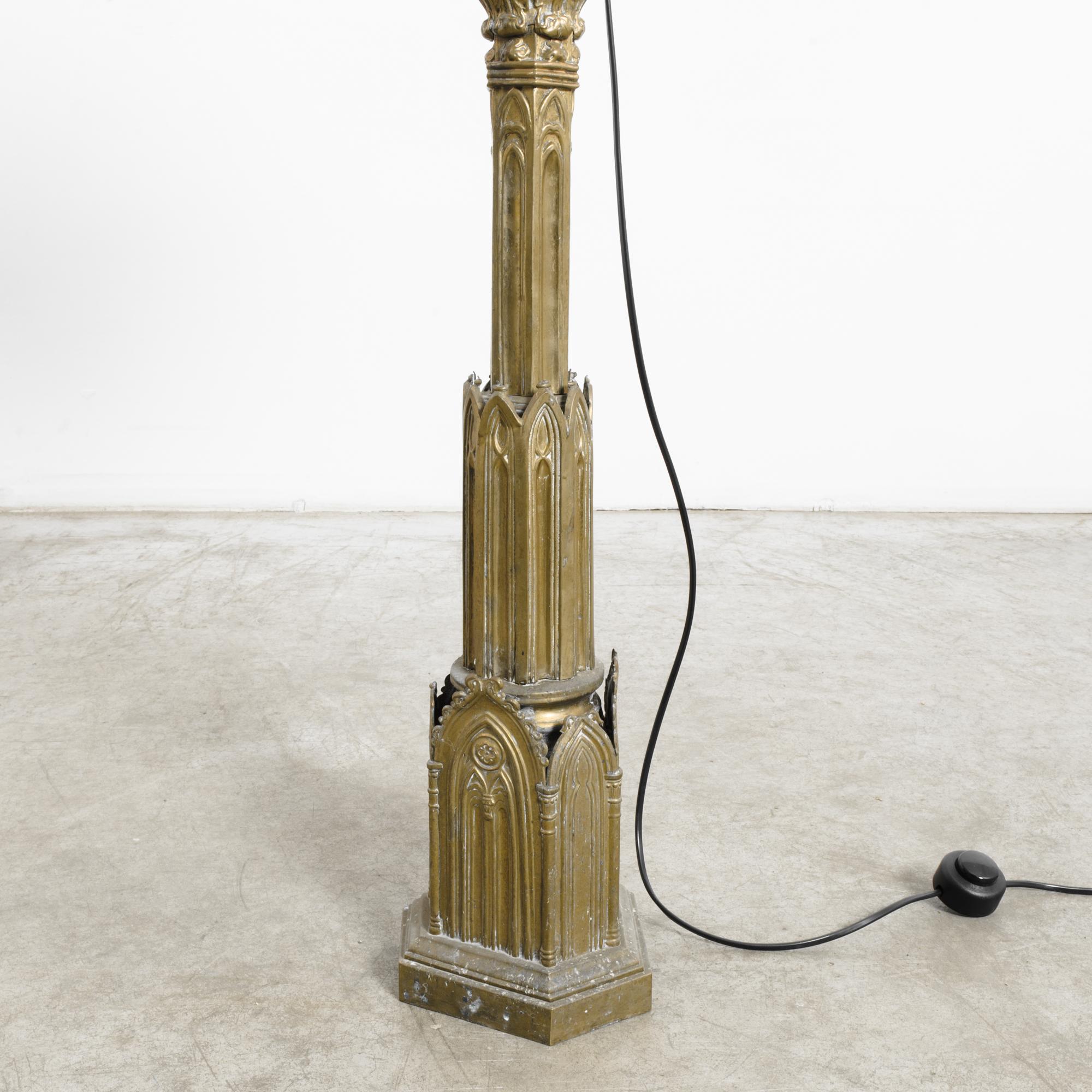 19th Century 1880s French Metal Floor Lamp