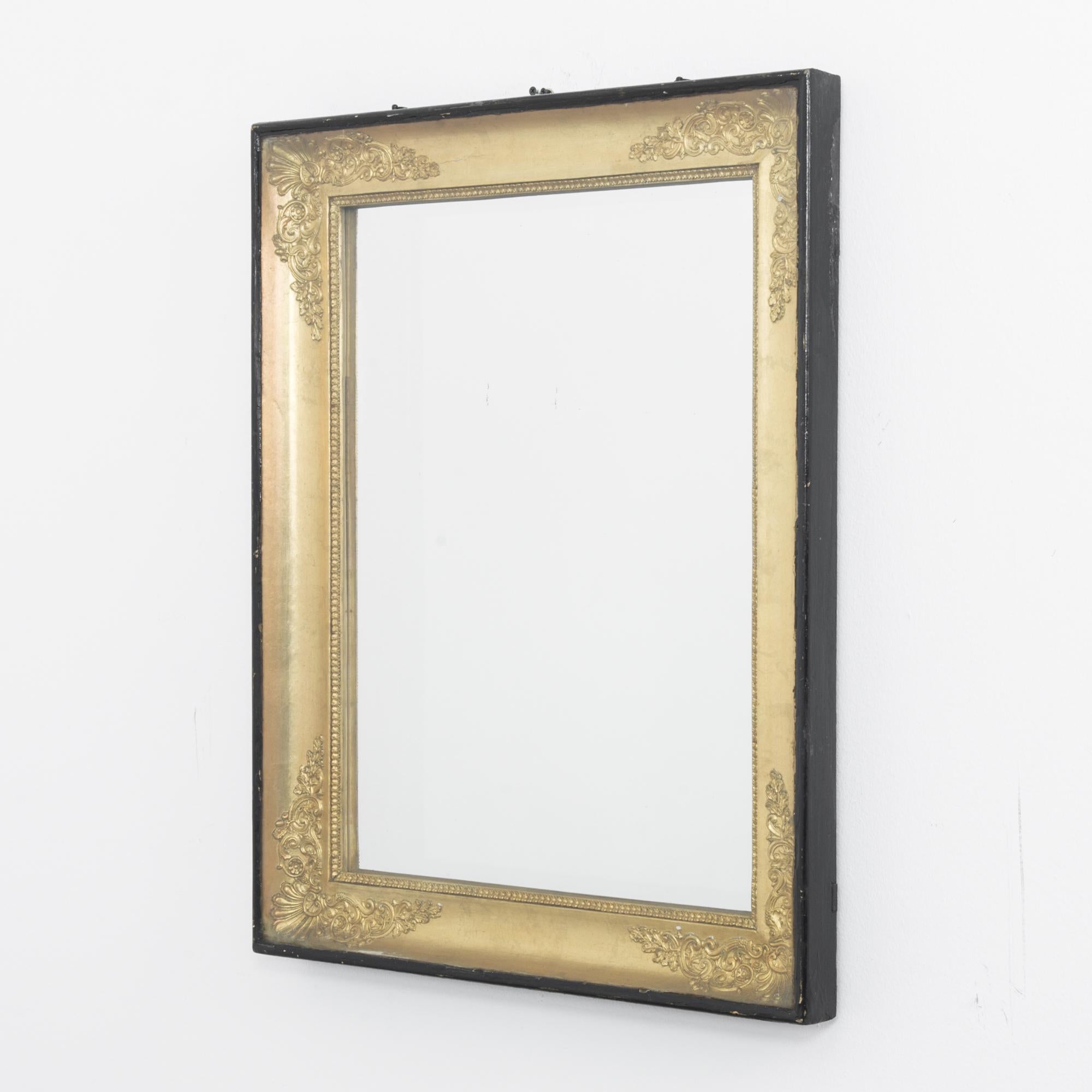 Napoleon III 1880s French Mirror with Wooden Frame