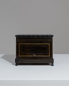 1880s French Napoleon III Lacquered Travel Box