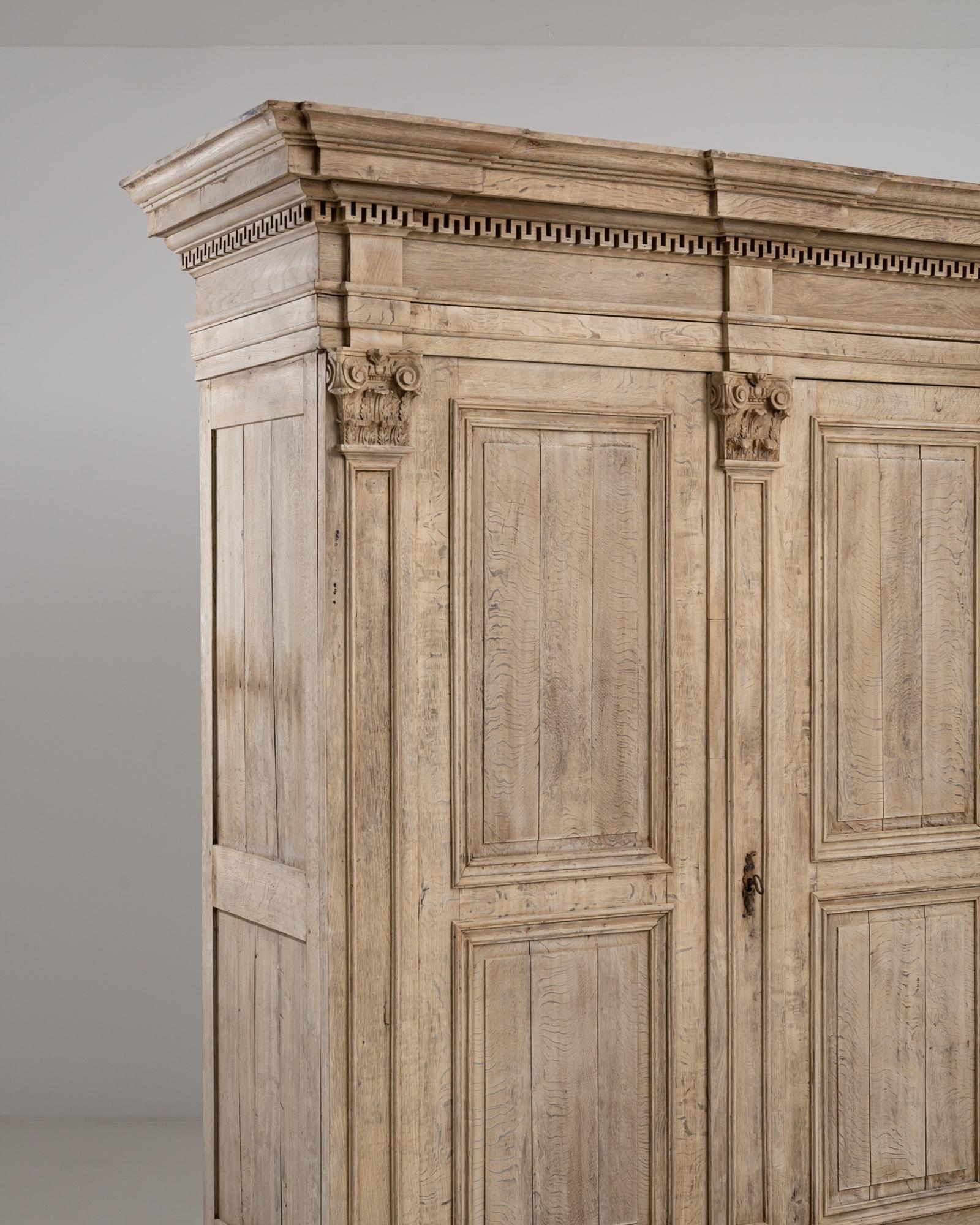 1880s French Neoclassical Oak Cabinet 3