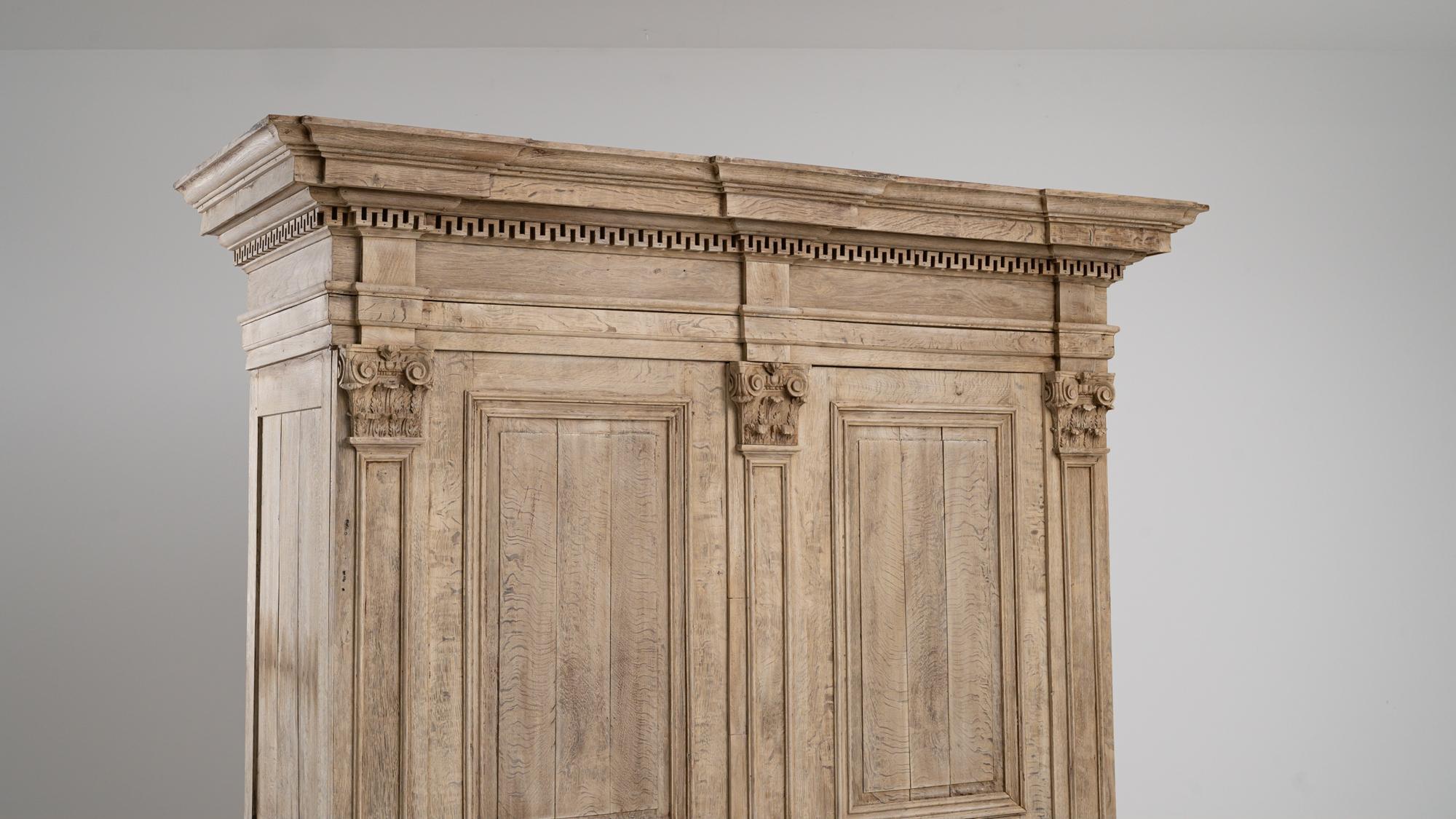 1880s French Neoclassical Oak Cabinet 4