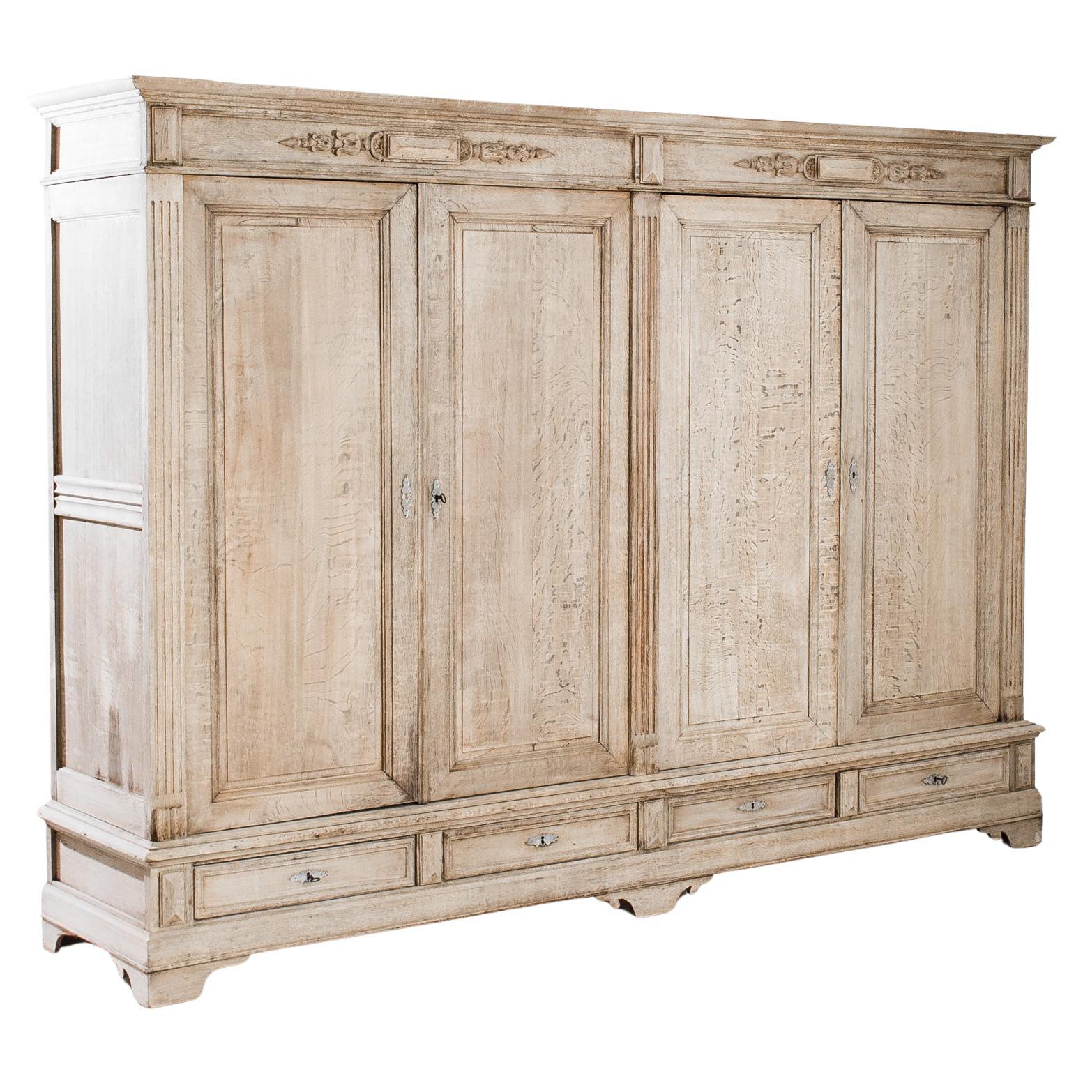 Antique White Painted Armoire, Sweden circa 1880 at 1stDibs