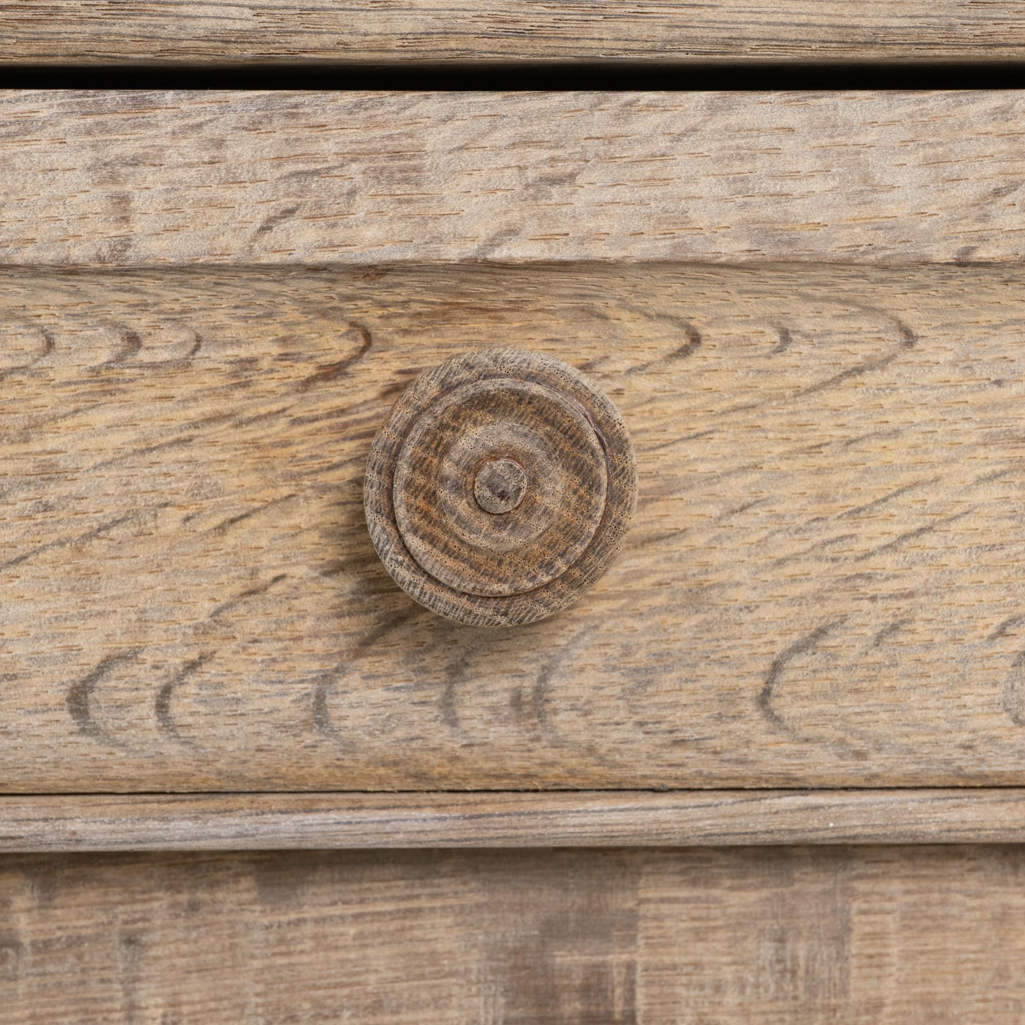 1880s French Oak Bedside Table For Sale 7