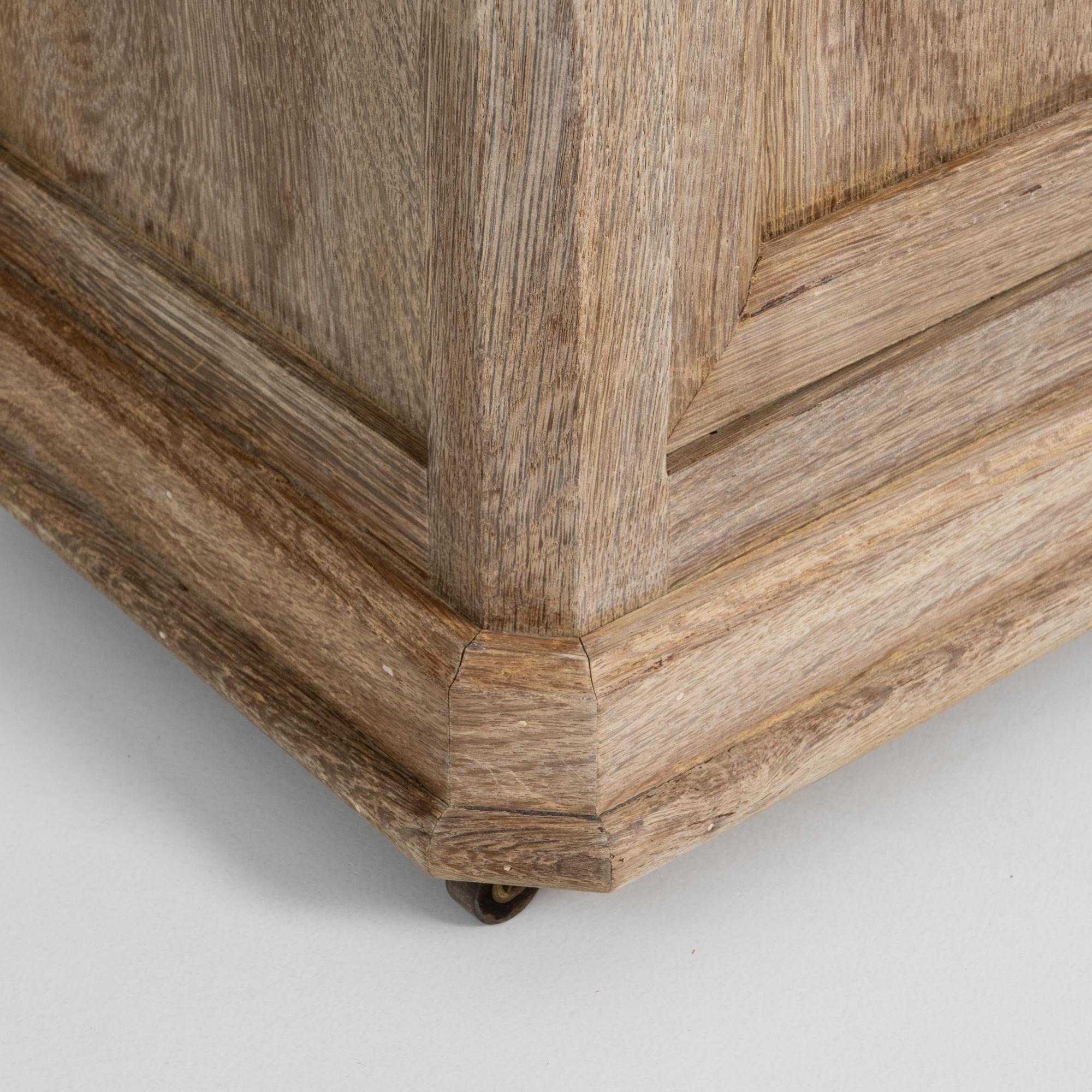 1880s French Oak Bedside Table For Sale 8