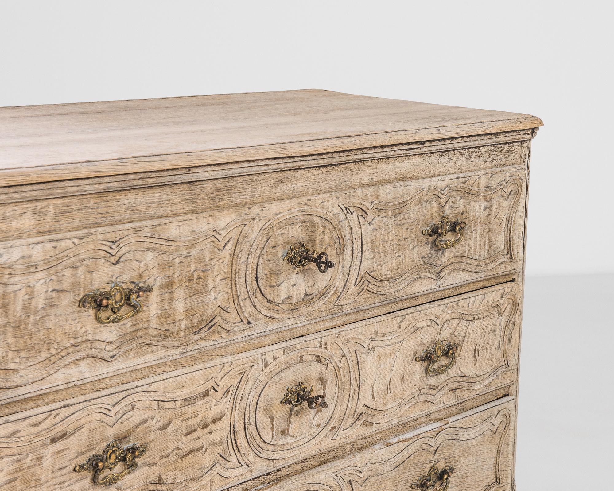 1880s French Oak Chest of Drawers 2