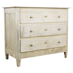Antique 1880s French Oak Chest of Drawers