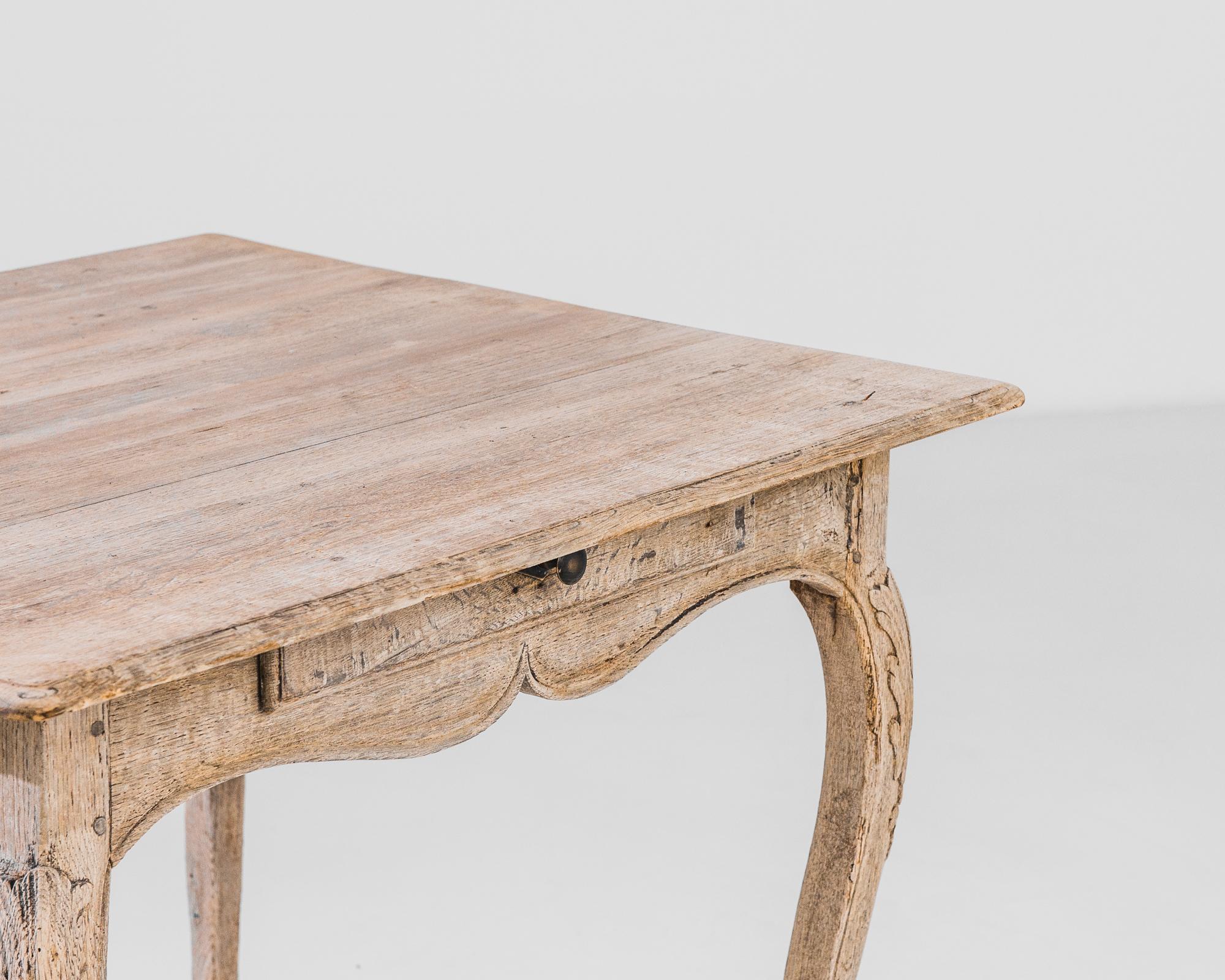 French Provincial 1880s French Oak Occasional Table