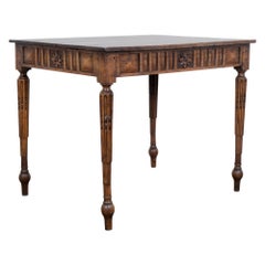 1880s French Oak Side Table