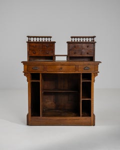 1880s French Oak Store Counter