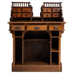 1880s French Oak Store Counter
