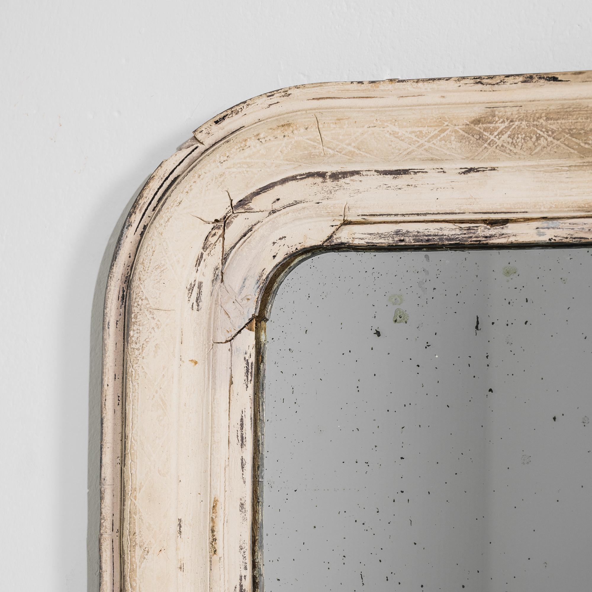 Louis Philippe 1880s, French, Patinated Wooden Mirror