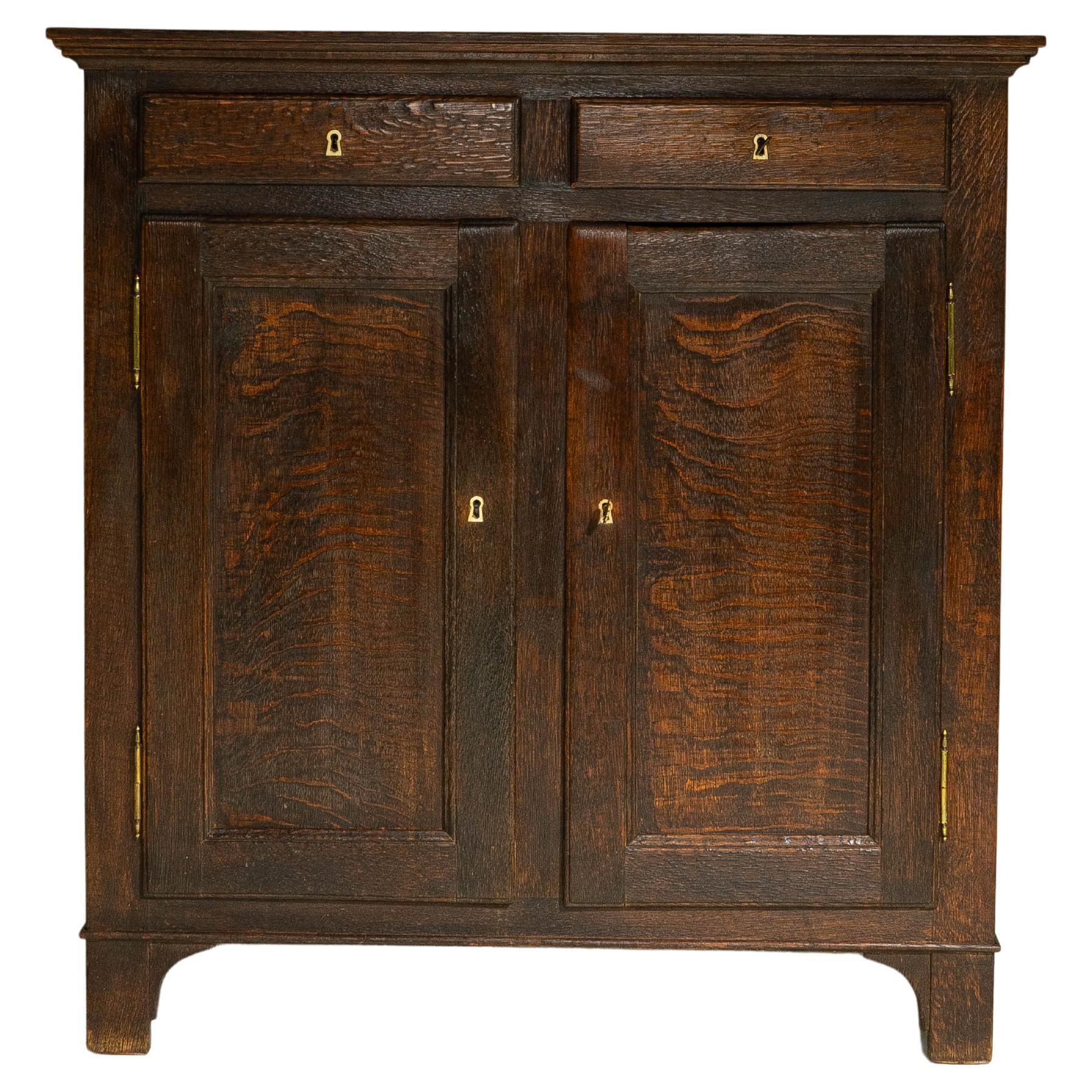 1880s French Provence Oak Buffet In Original Patina For Sale