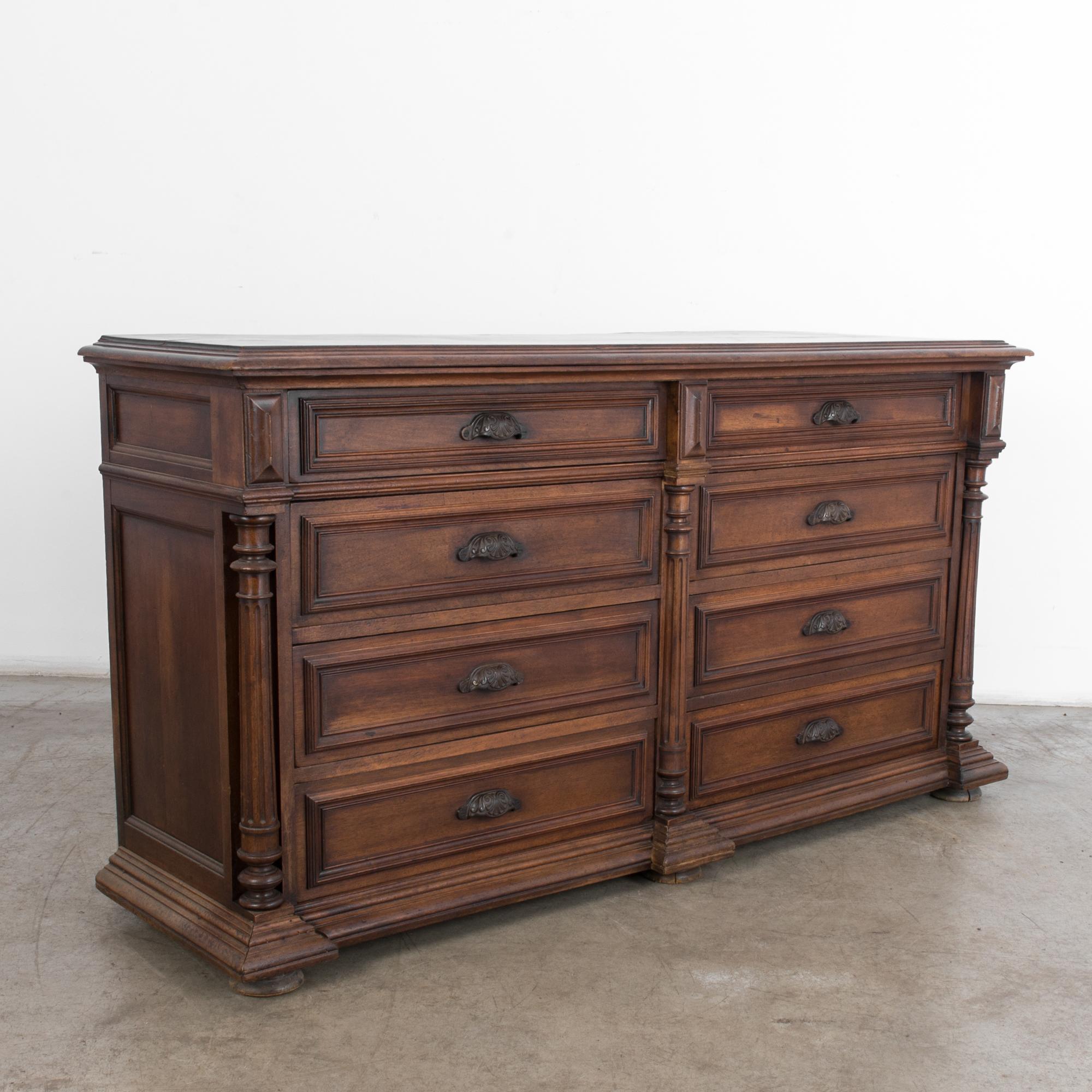1880s French Provincial Console Drawer Chest In Good Condition In High Point, NC