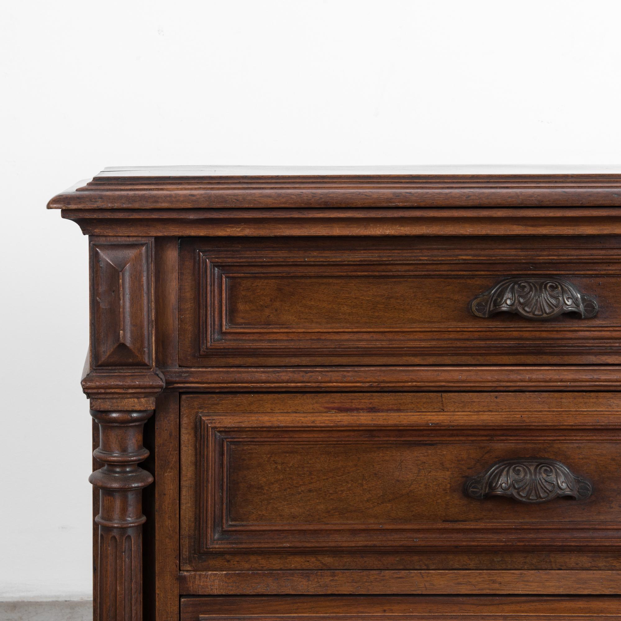 19th Century 1880s French Provincial Console Drawer Chest