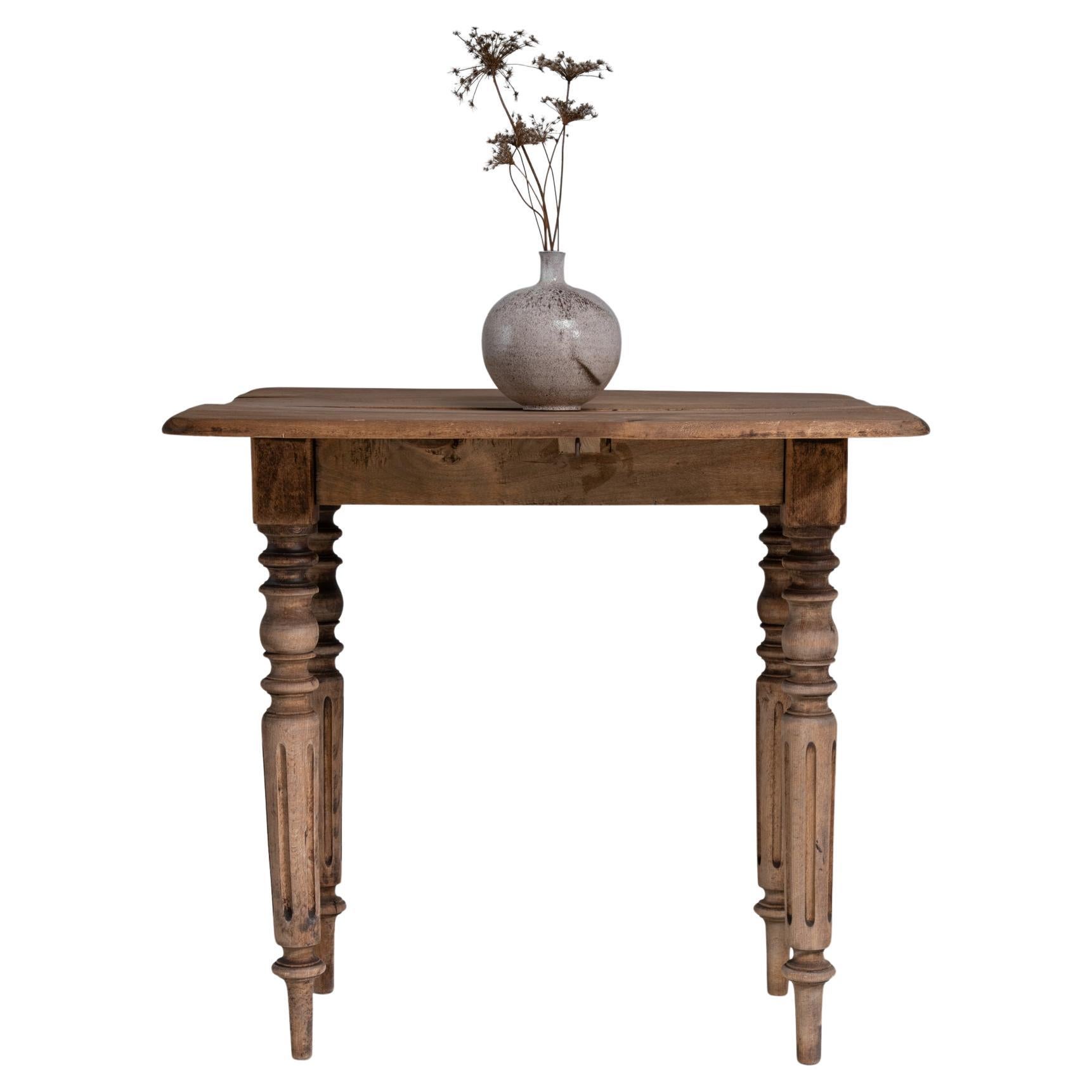 1880s French Provincial Drop Leaf Table For Sale